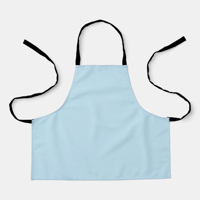 Plain colour solid cloudy light blue apron (Front)