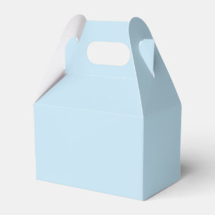 Plain colour solid cloudy light blue favour box
