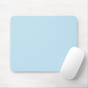 Plain colour solid cloudy light blue mouse mat