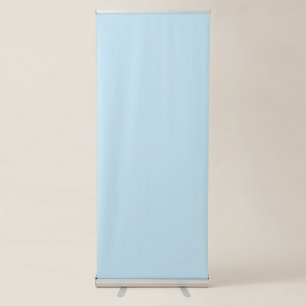 Plain colour solid cloudy light blue retractable banner