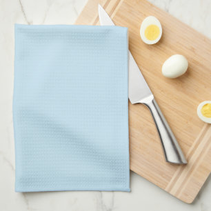 Plain colour solid cloudy light blue tea towel