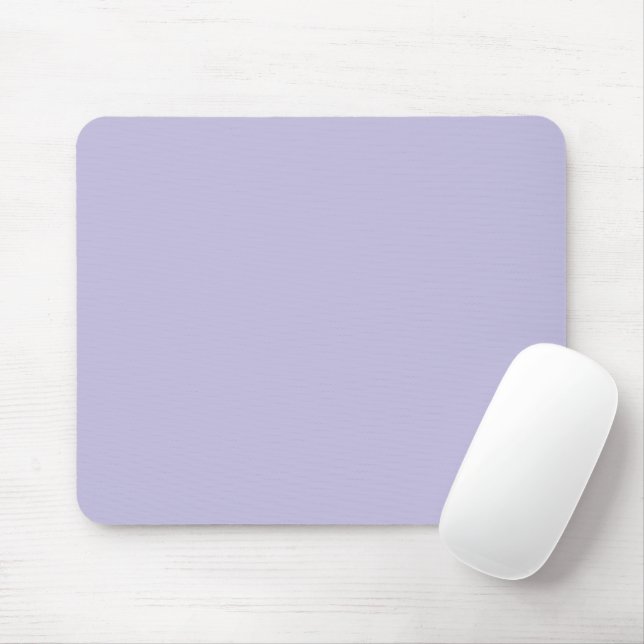 Plain colour solid heather pastel purple mouse mat (With Mouse)