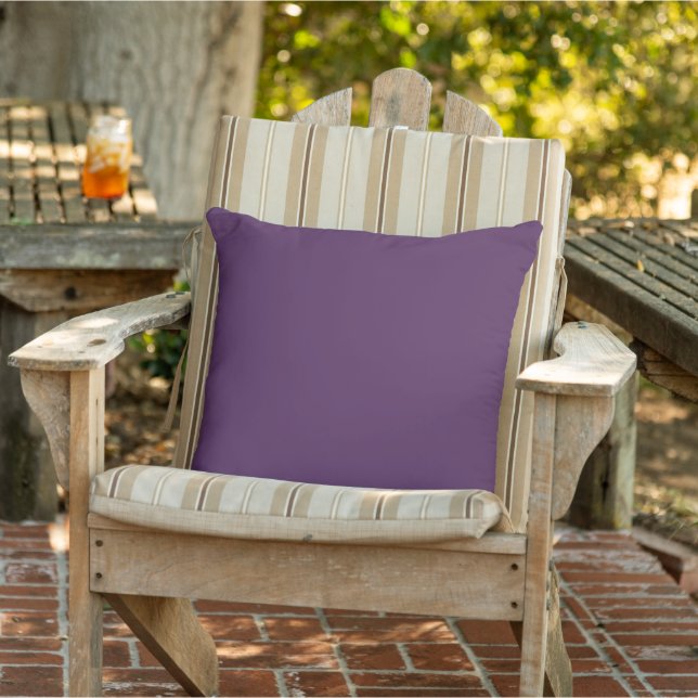 Plain colour solid midnight dark purple cushion (Chair)