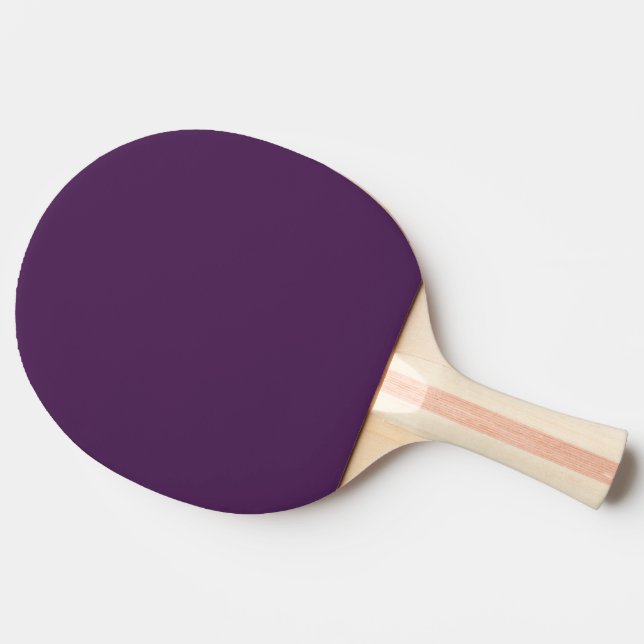 Plain colour solid midnight dark purple ping pong paddle (Side)
