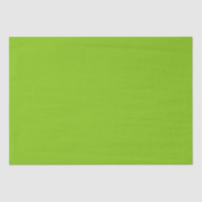 Plain colour solid parrot bright lime green tissue paper (Front)