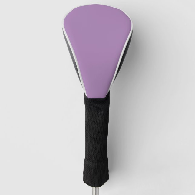 Plain colour solid pastel purple African violet Golf Head Cover (Front)