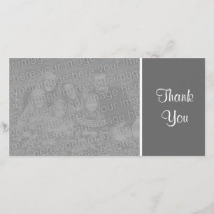 Plain Colour - Thank You - Dark Grey