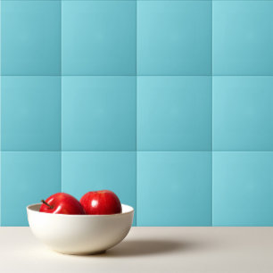 Plain colour waterfall aqua blue tile