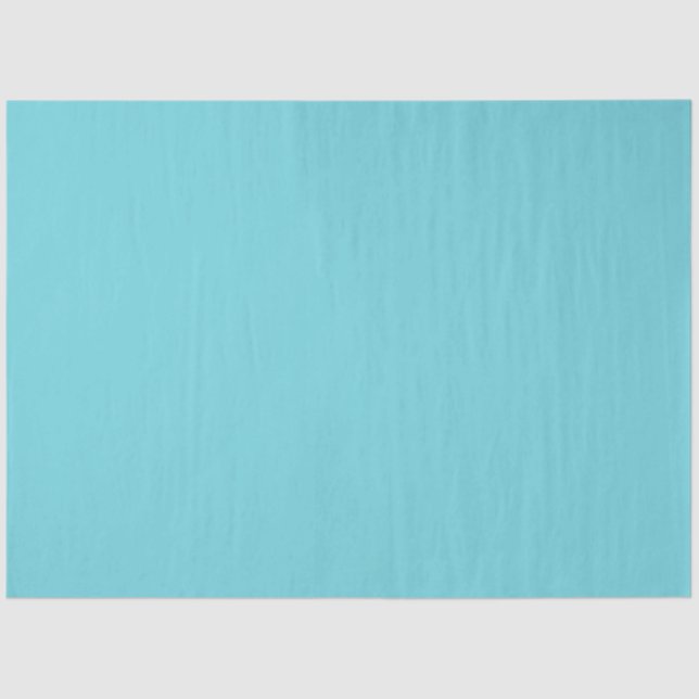 Plain colour waterfall aqua blue tissue paper (Front)
