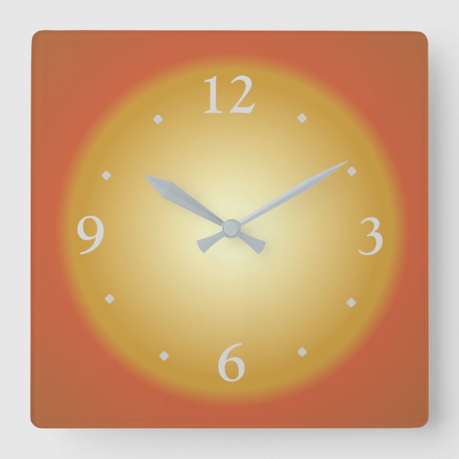 Plain Colourful Big Face>Kitchen Clock (Front)
