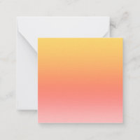 Plain colours - Yellow to Misty Pink ombre