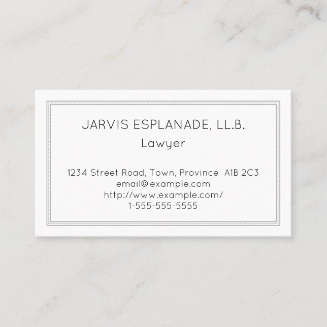 Plain, Corporate, and Professional Business Card (Front)