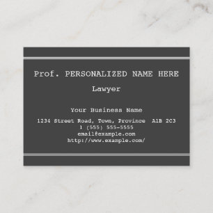 Plain, Corporate Business Card