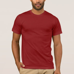 Plain Cranberry Men's American Apparel T-Shirt