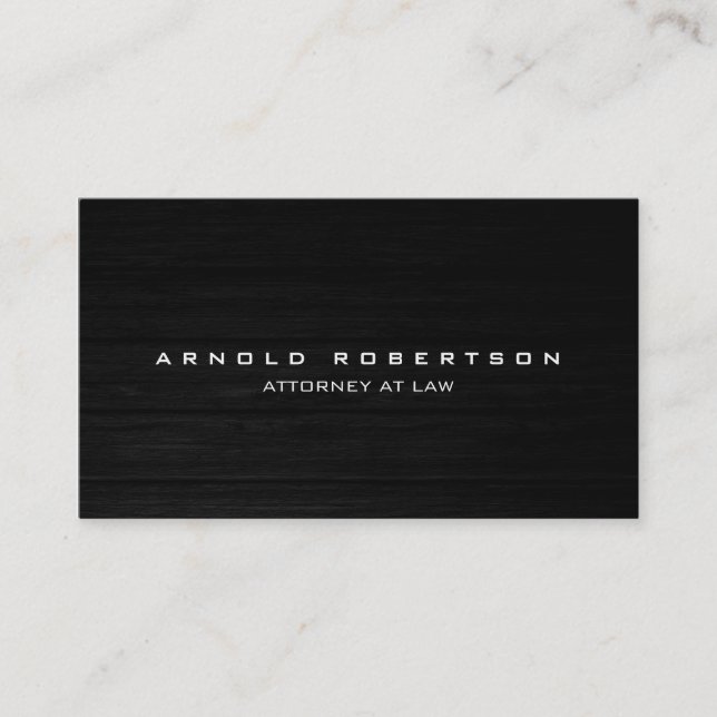 Plain Creative Wood Professional Business Card (Front)