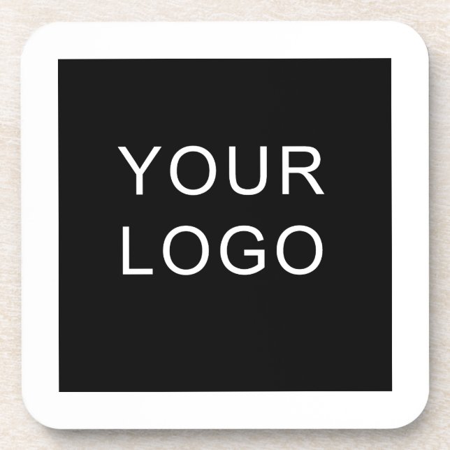 Plain Customisable Business Corporate Logo Design  Coaster (Front)