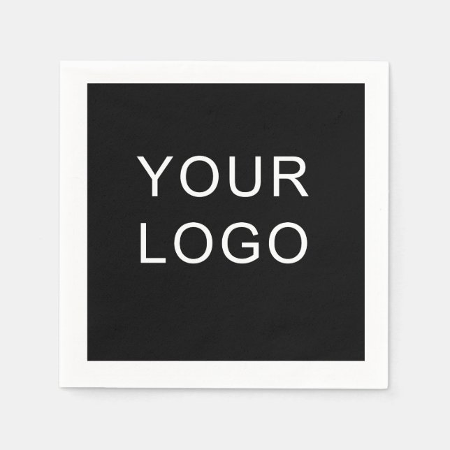 Plain Customisable Business Corporate Logo Design  Napkin (Front)