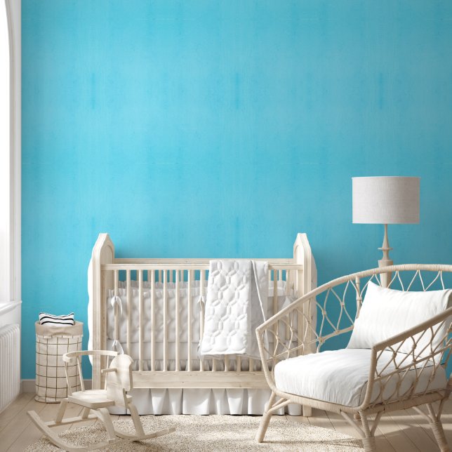 Plain cyan colour with subtle uneven texture wallpaper (Kids)