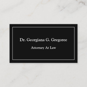 Plain, Dapper Business Card