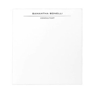 Plain Elegant Attractive Minimalist Notepad