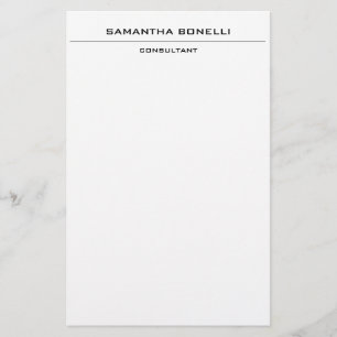 Plain Elegant Attractive Minimalist Stationery