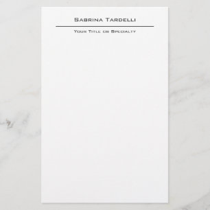 Plain Elegant Attractive Minimalist Stationery