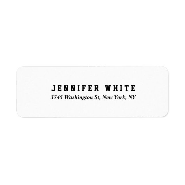Plain Elegant Black White Minimalist Creative (Front)