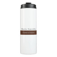 Plain Elegant Brown White Minimalist