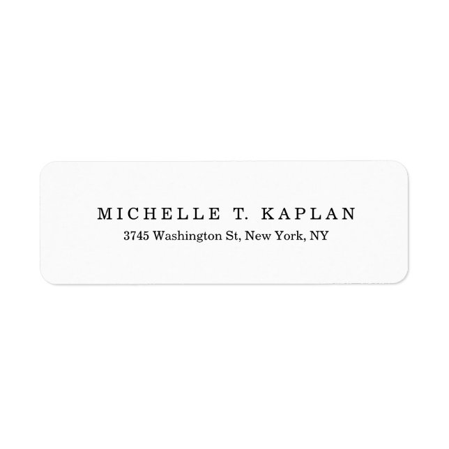 Plain Elegant Classical Black White Minimalist (Front)