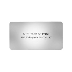 Plain Elegant Classical Simple Modern Grey  Label
