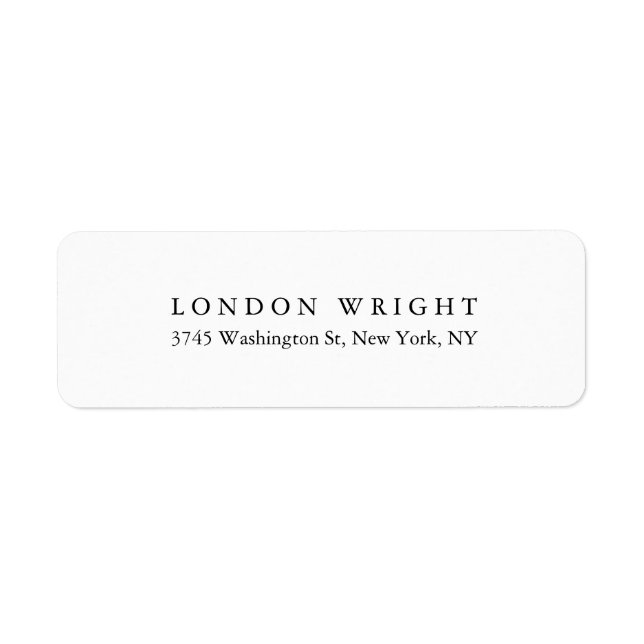 Plain Elegant Classical Trendy Black White (Front)