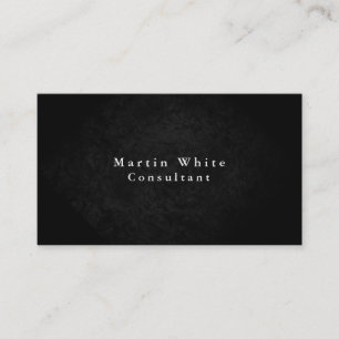 Plain Elegant Grey Black Red Professional Modern Business Card