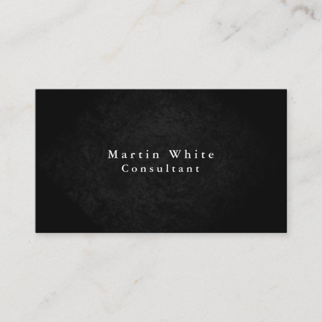Plain Elegant Grey Black Red Professional Modern Business Card (Front)