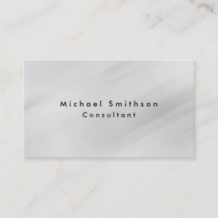 Plain Elegant Modern Grey Professional Business Card