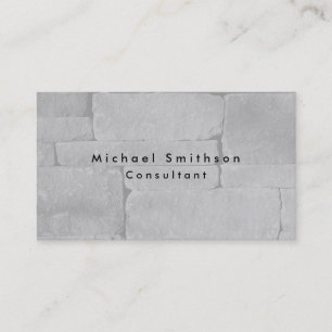 Plain Elegant Modern Grey Wall Business Card
