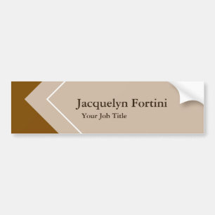 Plain Elegant Modern Minimalist Bumper Sticker