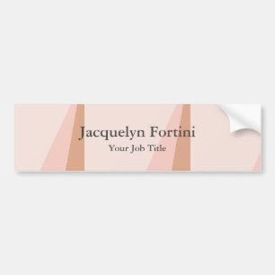Plain Elegant Modern Minimalist Bumper Sticker