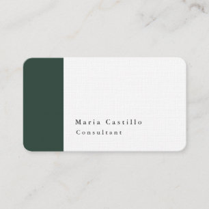 Plain Elegant Modern Minimalist Design Business Card