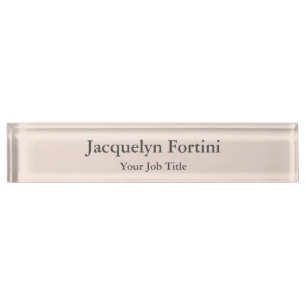 Plain Elegant Modern Minimalist Nameplate