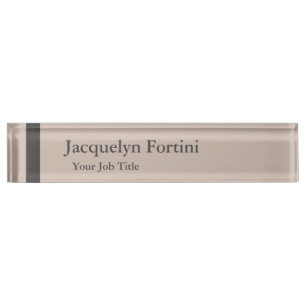 Plain Elegant Modern Minimalist Nameplate