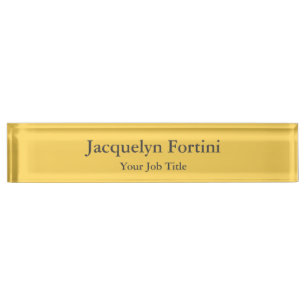 Plain Elegant Modern Minimalist Nameplate