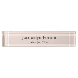 Plain Elegant Modern Minimalist Nameplate