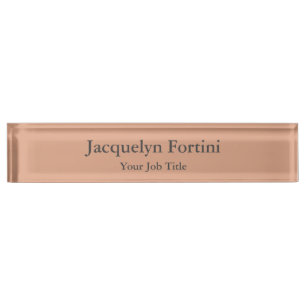 Plain Elegant Modern Minimalist Nameplate