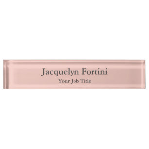 Plain Elegant Modern Minimalist Nameplate