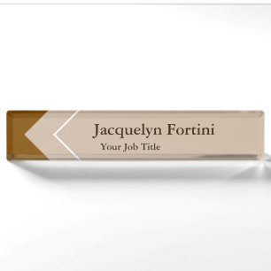 Plain Elegant Modern Minimalist Nameplate