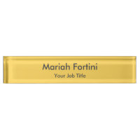 Plain Elegant Modern Minimalist Yellow
