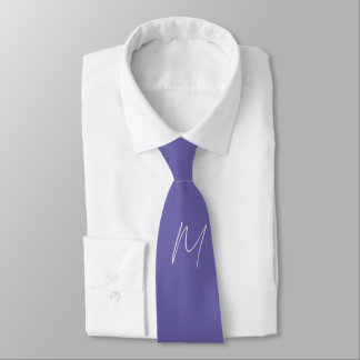 Plain Elegant Modern Own Name Monogram Tie