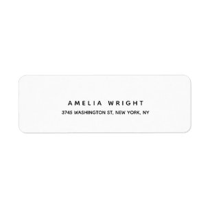 Plain Elegant Modern Trendy Black White