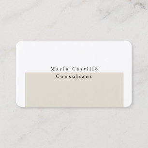 Plain Elegant Premium Silk Minimalist Modern Business Card