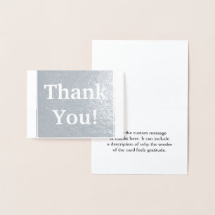 Plain, Elegant "Thank You!" Card